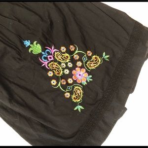 Black strapless sundress